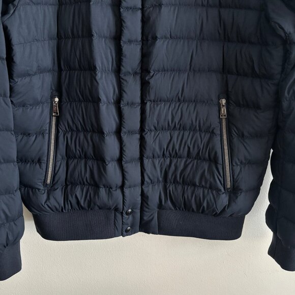 $500 Polo Ralph Lauren Navy Quilted Down Puffer Bomber Jacket - Medium - Picture 7 of 11